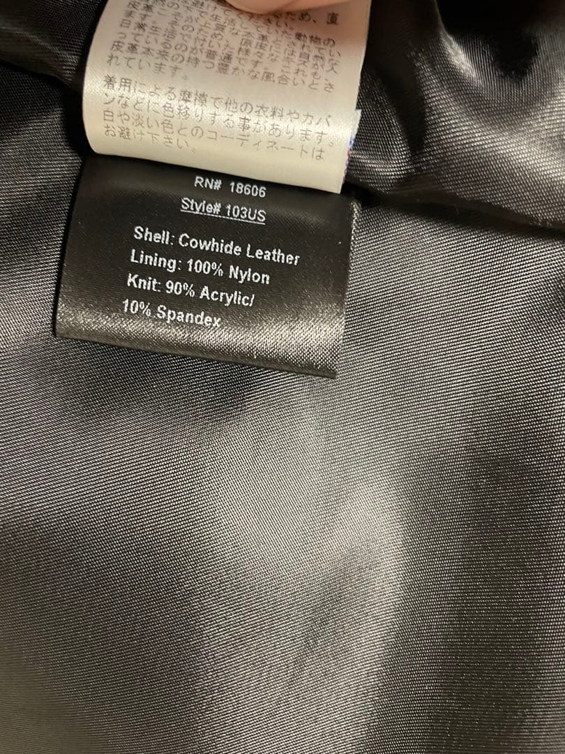 Schott シングルライダースジャケット ブラック 103US サイズ36