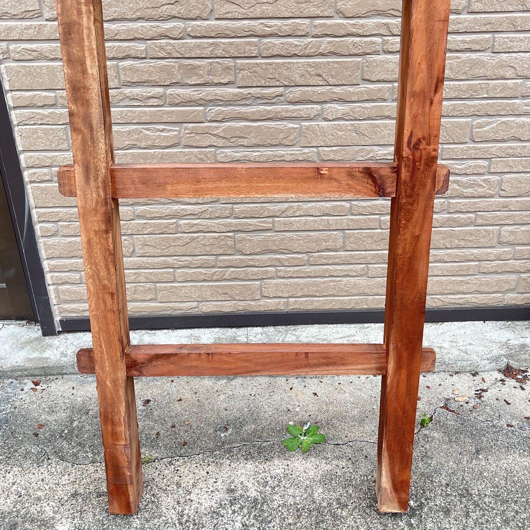 ①木製 梯子 ハシゴ インテリア 輸入家具