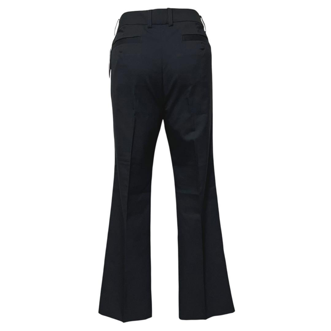 【新品タグ付】n♡line スーツ上下セット 黒パンツスーツ ウール混 11号