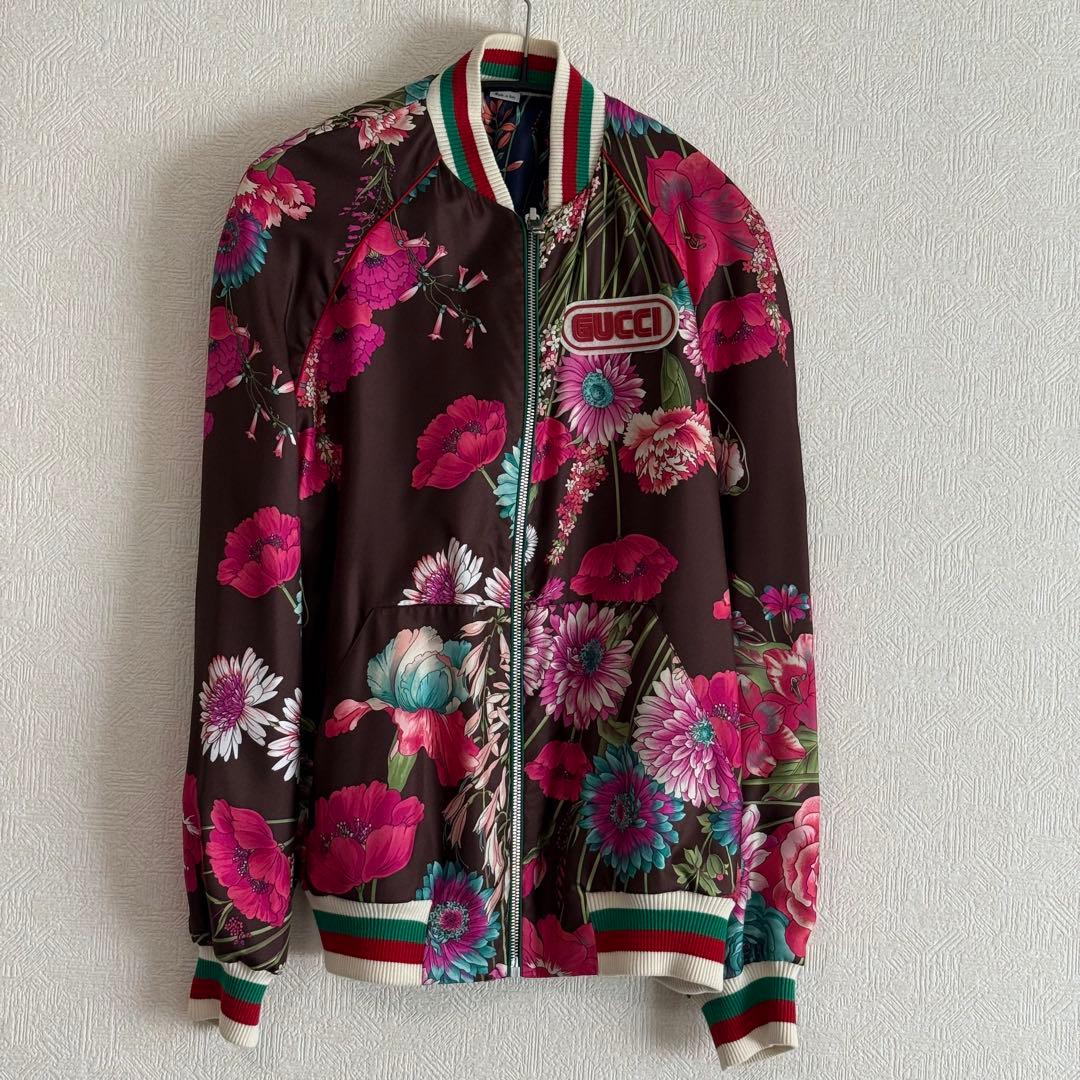 【Xmasセール】GUCCI フラワープリント ジャージ