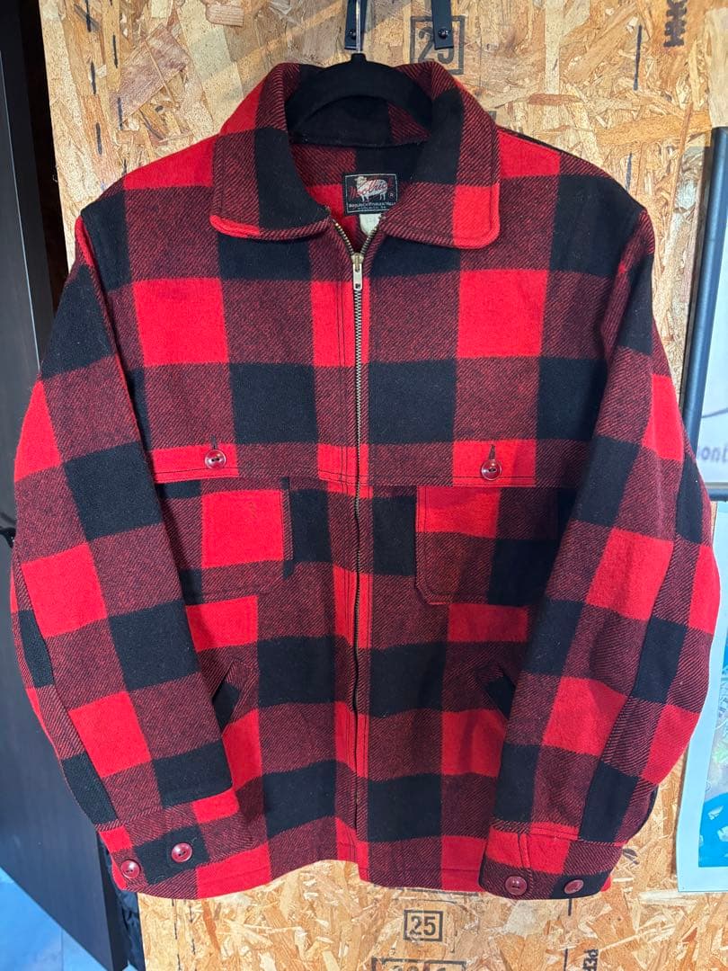 Woolrich 赤・黒チェック ジャケット　50s