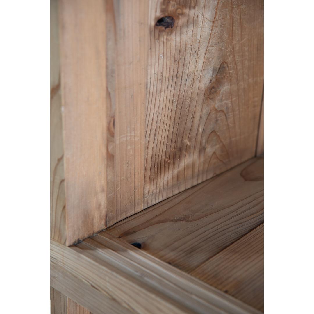 木製戸棚 古家具 2段重ね 収納棚 食器棚 幅890奥410高1210 送料込