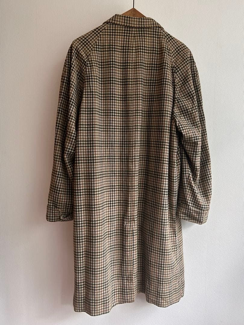 40s50s アクアスキュータム　織柄　ウールコート