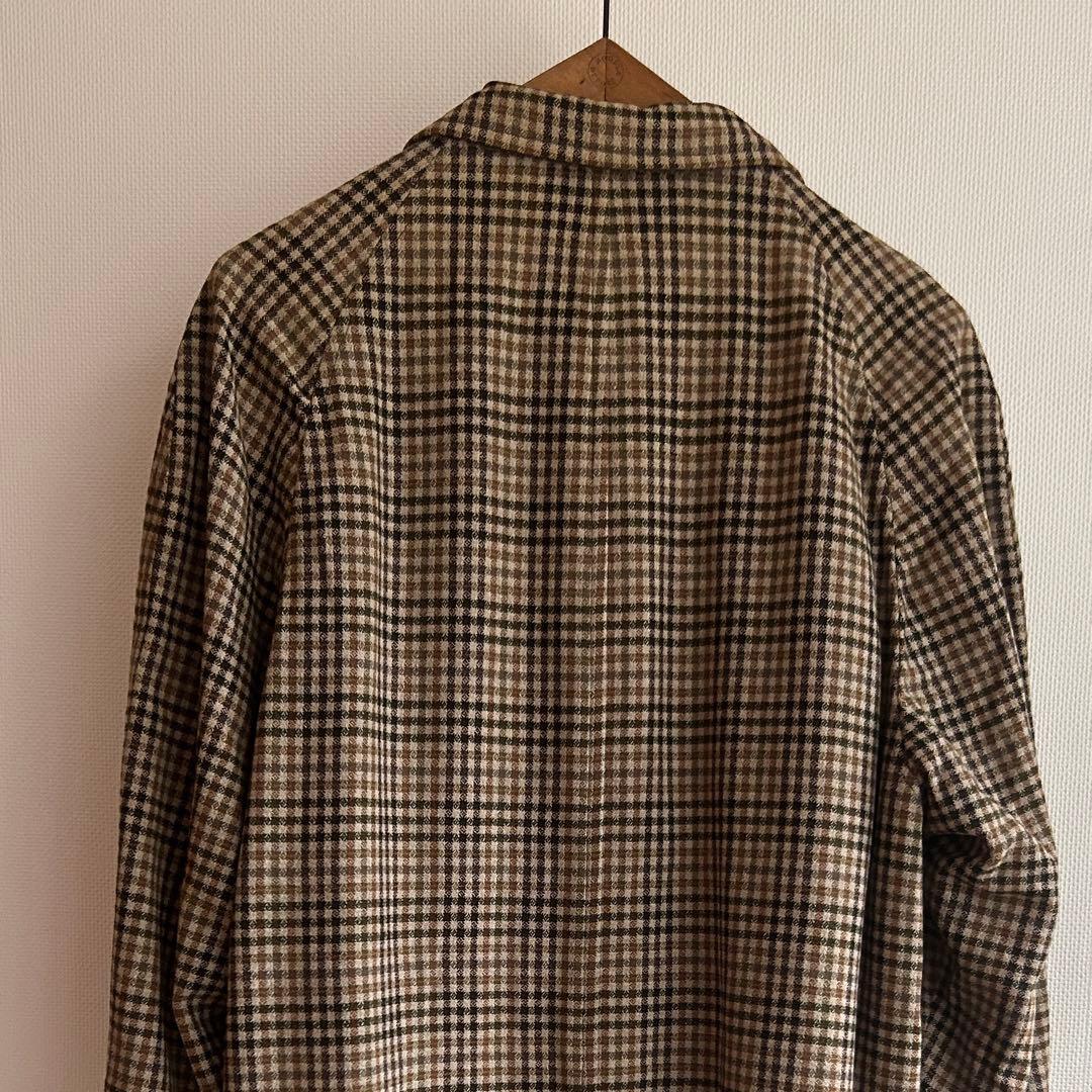 40s50s アクアスキュータム　織柄　ウールコート