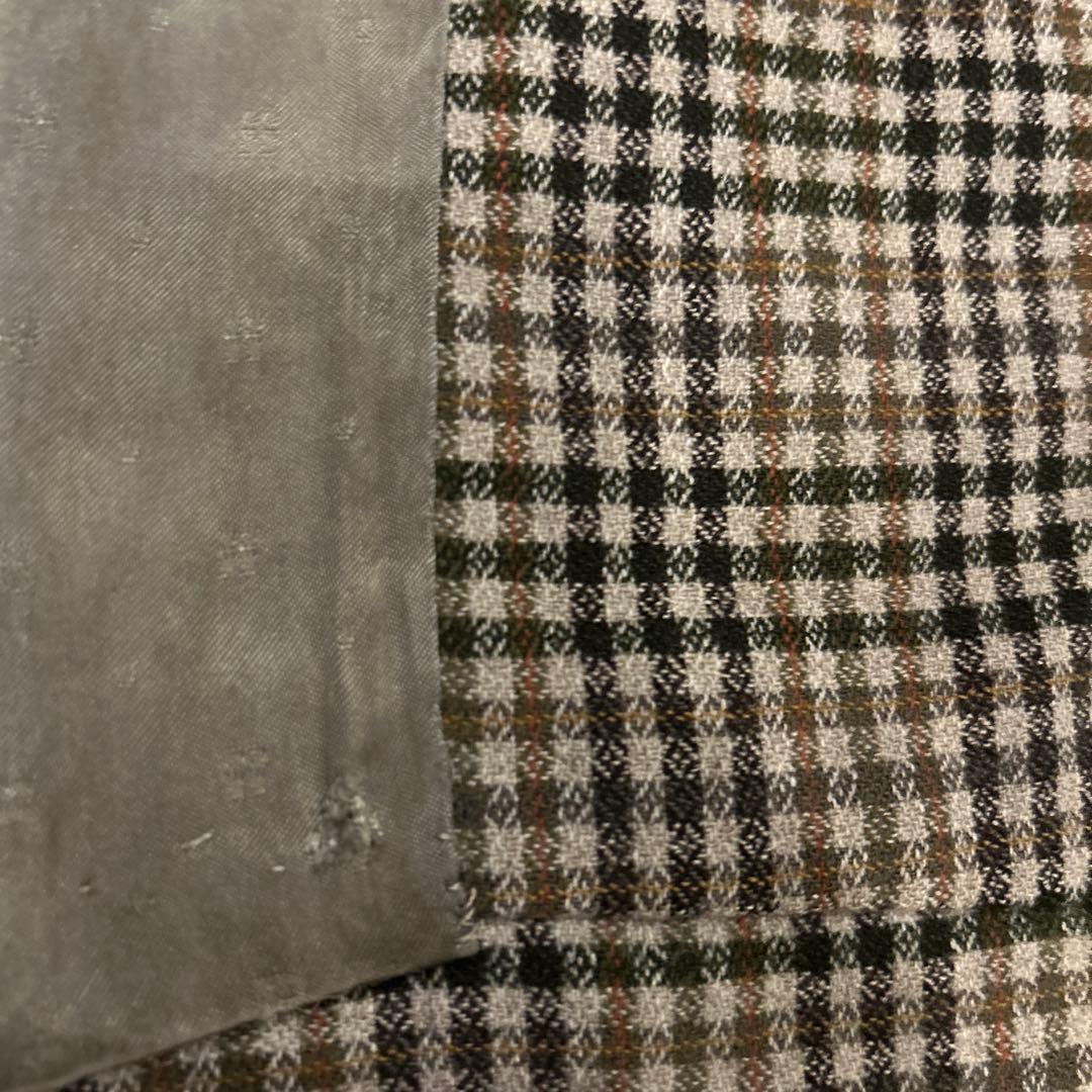 40s50s アクアスキュータム　織柄　ウールコート