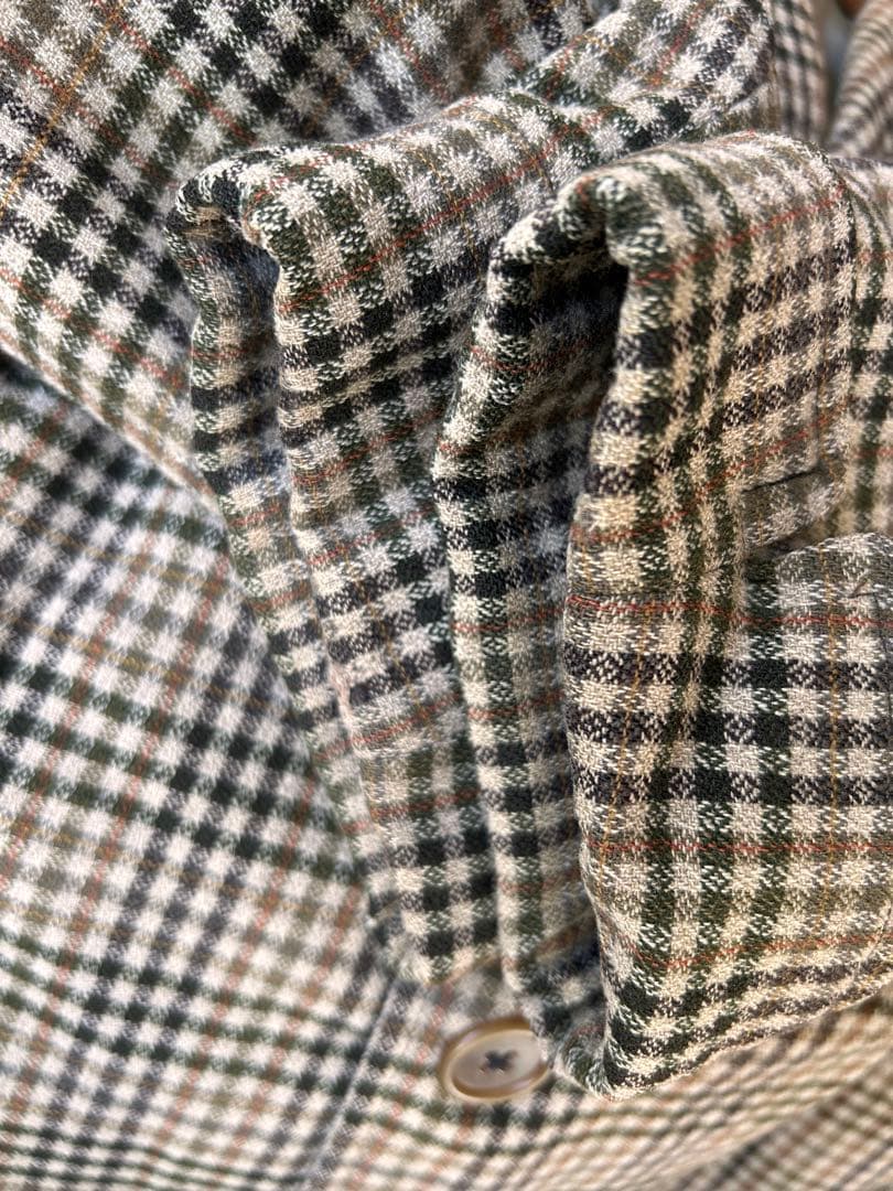 40s50s アクアスキュータム　織柄　ウールコート