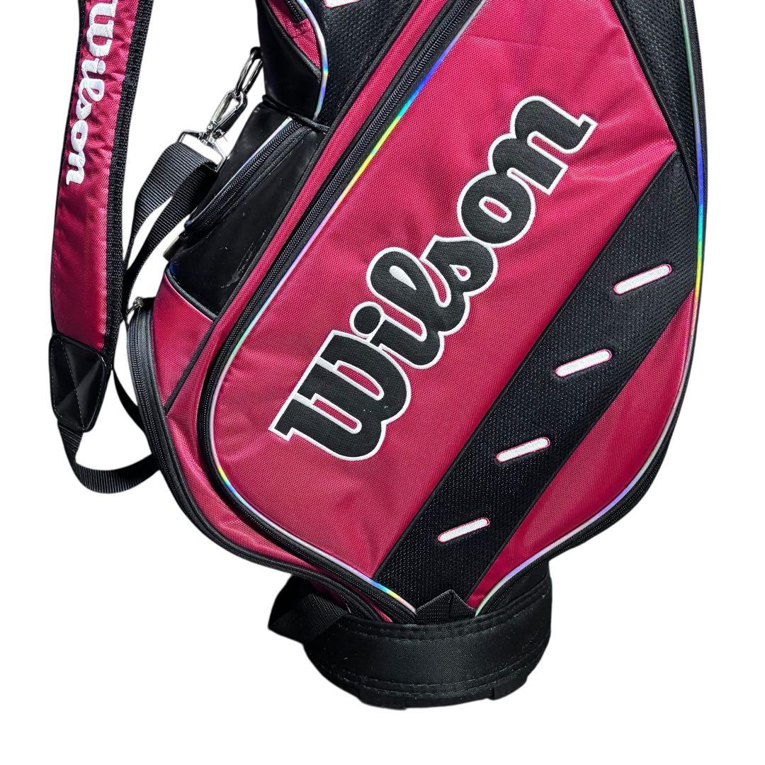 Wilson ウィルソン 9型 キャディバッグ タグ付き未使用 赤黒