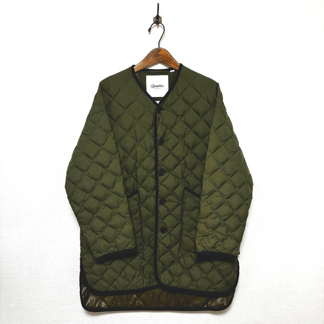GYMPHLEX ジムフレックス キルトダウンコート サイズ12 オリーブ