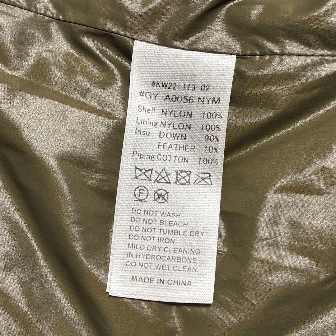 GYMPHLEX ジムフレックス キルトダウンコート サイズ12 オリーブ