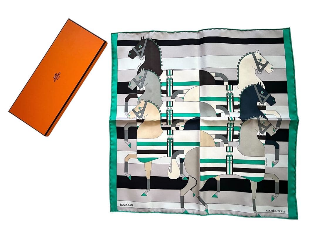 【レア】【希少】HERMES プチカレ 馬 ロカバール ROCABAR カレ40