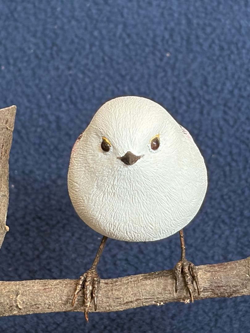 バードカービング　シマエナガ手彫り