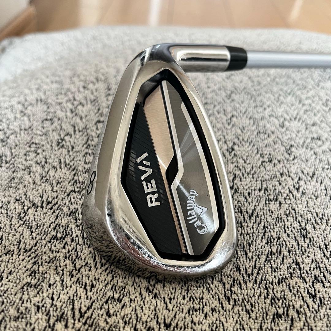 良品キャロウェイ　大人気　REVA レヴァ　レディース　8番アイアン単品　硬さL