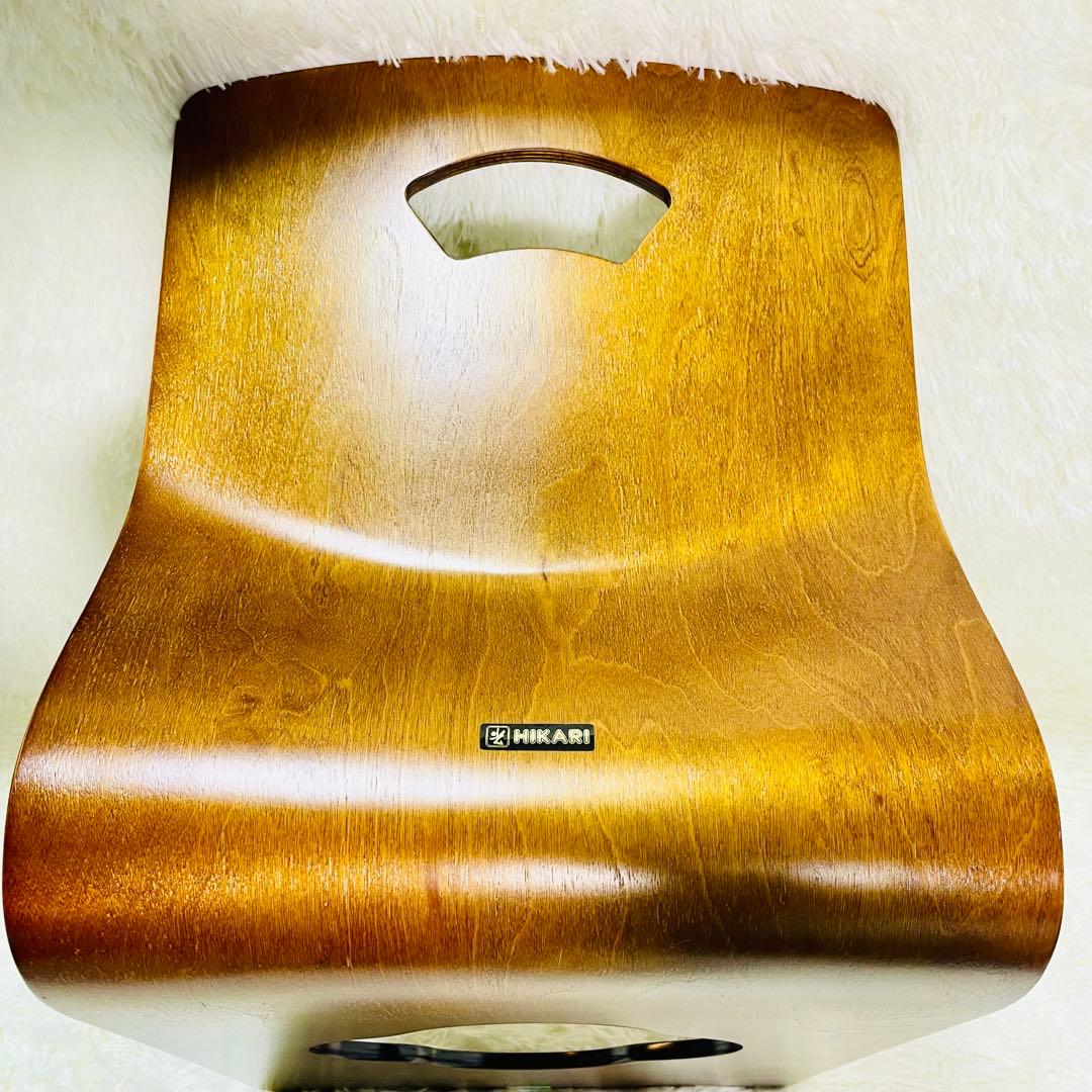 未使用品　光製作所　曲木座椅子　6脚セット　曲げ木　和室　旅館　和モダン　ケヤキ