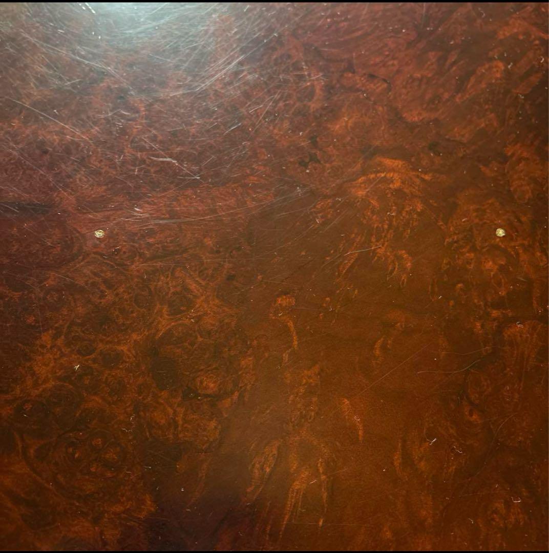 木製 不規則形座卓 大きめオーバルテーブル 極厚天板