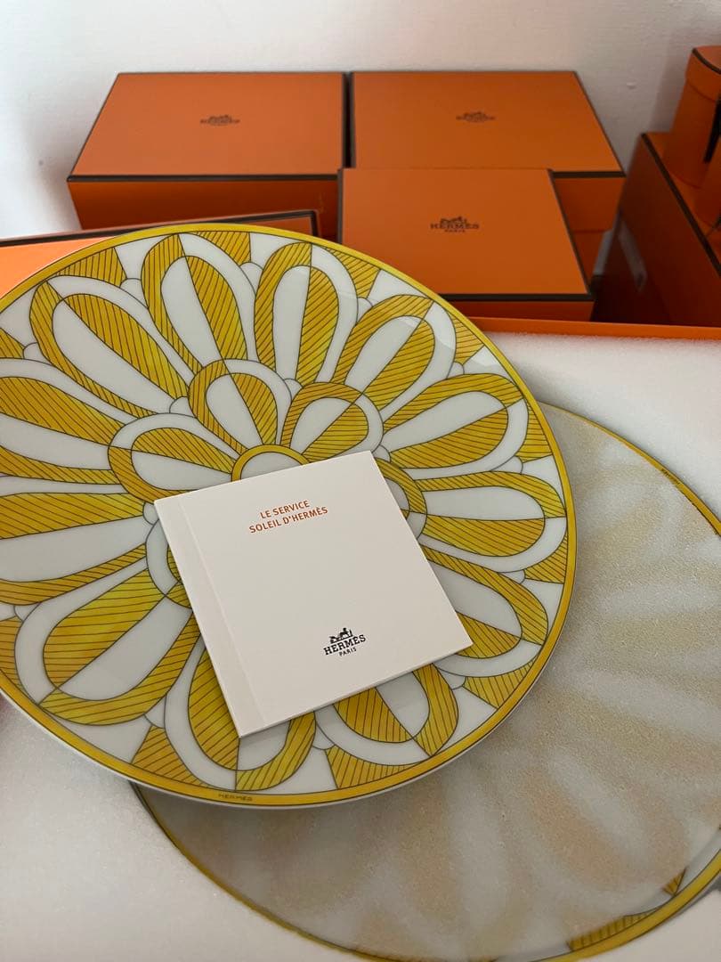エルメス ソレイユ デザートプレート 2枚