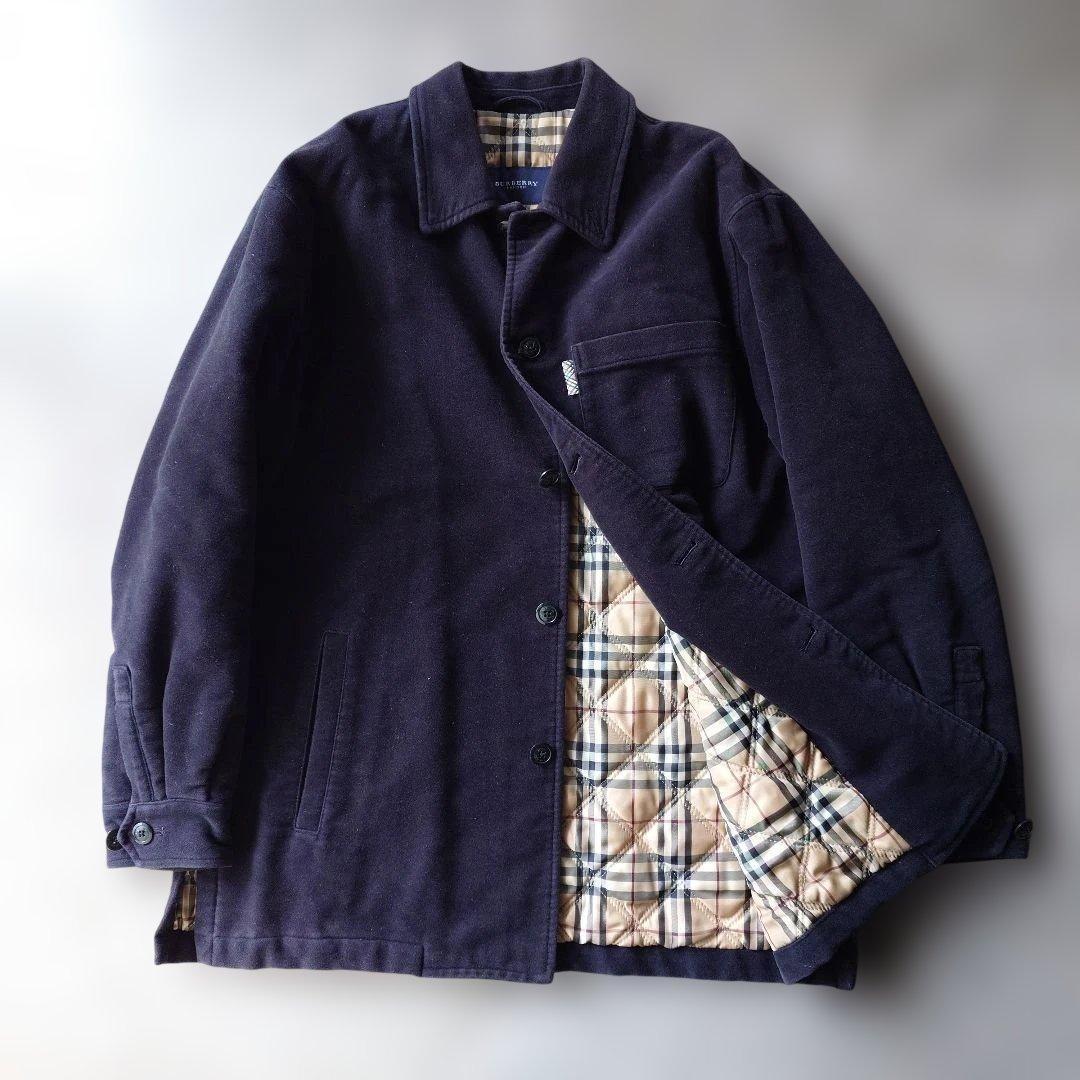 BURBERRY バーバリーロンドン モールスキンジャケット カバーオール ノバ