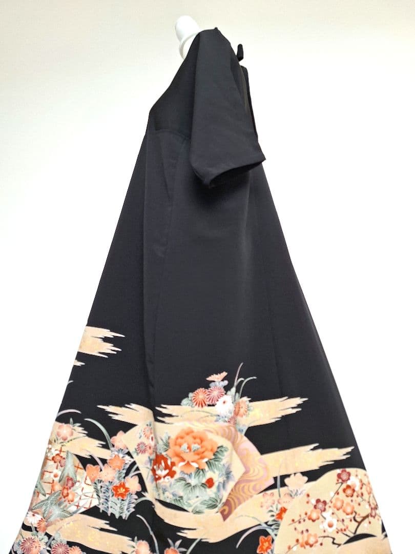 着物リメイクワンピース3634