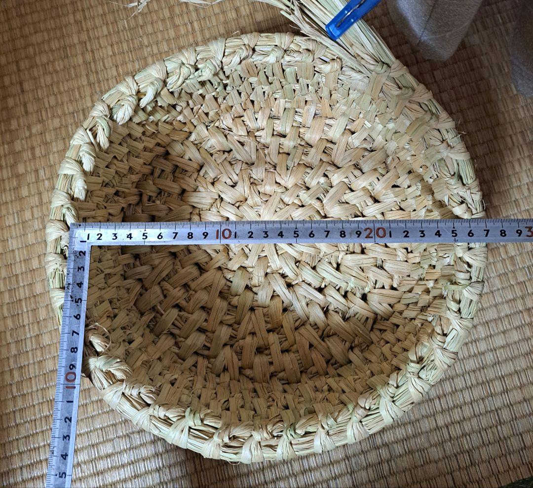 unknow　藁いずみ(稲わら製品)、飯櫃入れaサイズ
