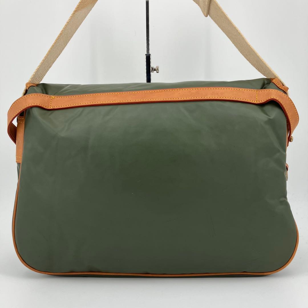 【良品✨】ハンティングワールド メッセンジャーバッグ ショルダー バチュークロス