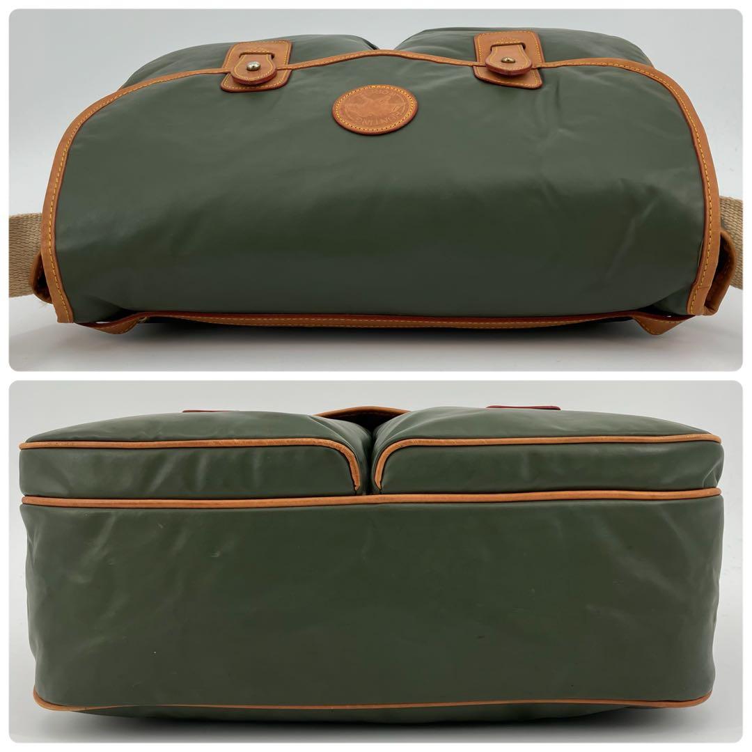 【良品✨】ハンティングワールド メッセンジャーバッグ ショルダー バチュークロス