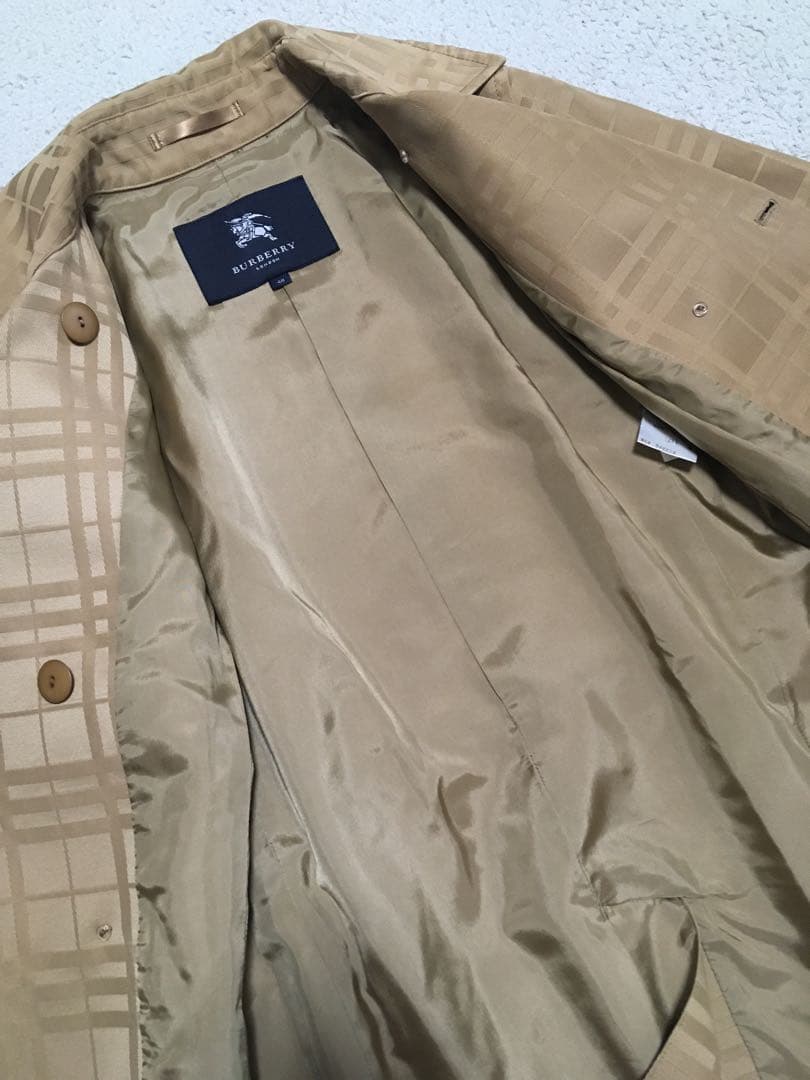 美品　バーバリーロンドン ノバチェック　トレンチコート　サイズ40