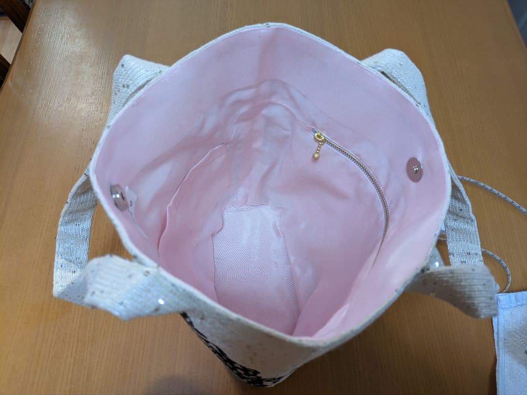 花柄刺繍トートバッグ