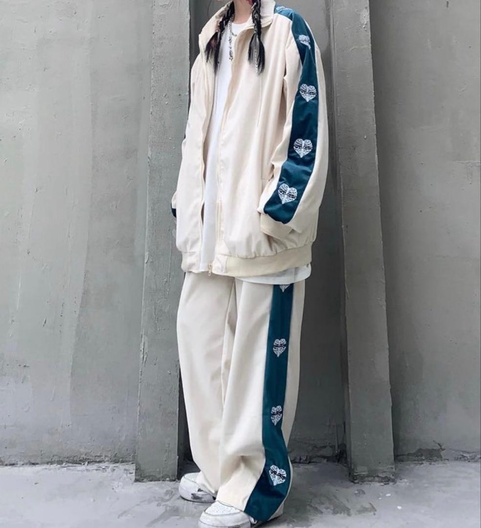 Chuanzi ルーズジャージセットアップ KSG30012