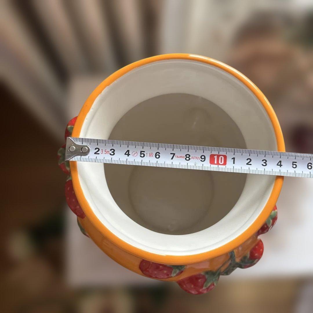 MacKenzie-Childs 26年新商品いちごとオレンジデザイン花瓶セット