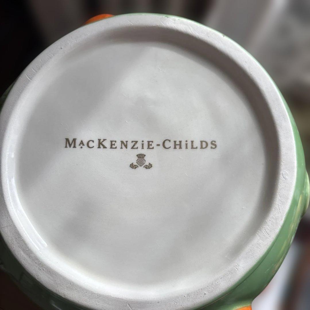 MacKenzie-Childs 26年新商品いちごとオレンジデザイン花瓶セット