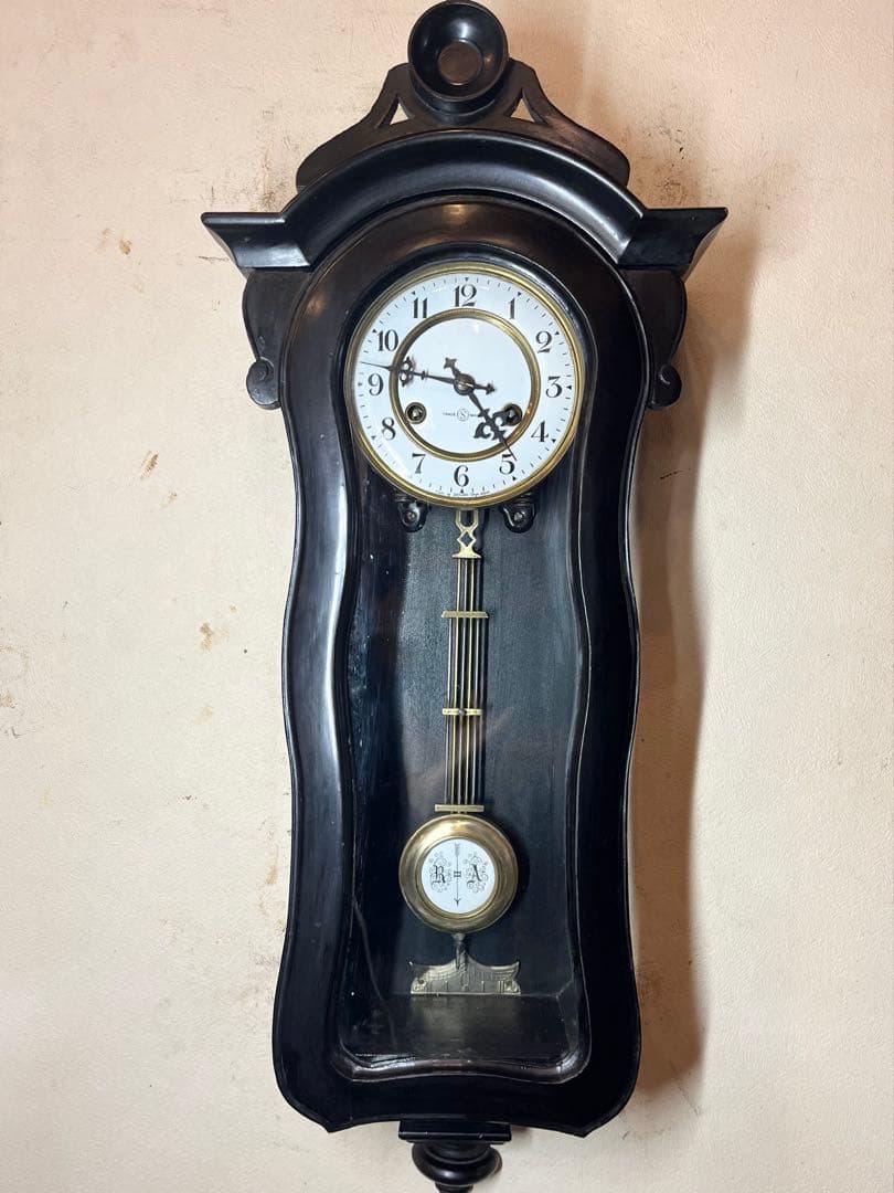 精工舎　ひさご　柱時計　古時計　振り子　ユンハンス　ゼンマイ　ボンボン　レトロ