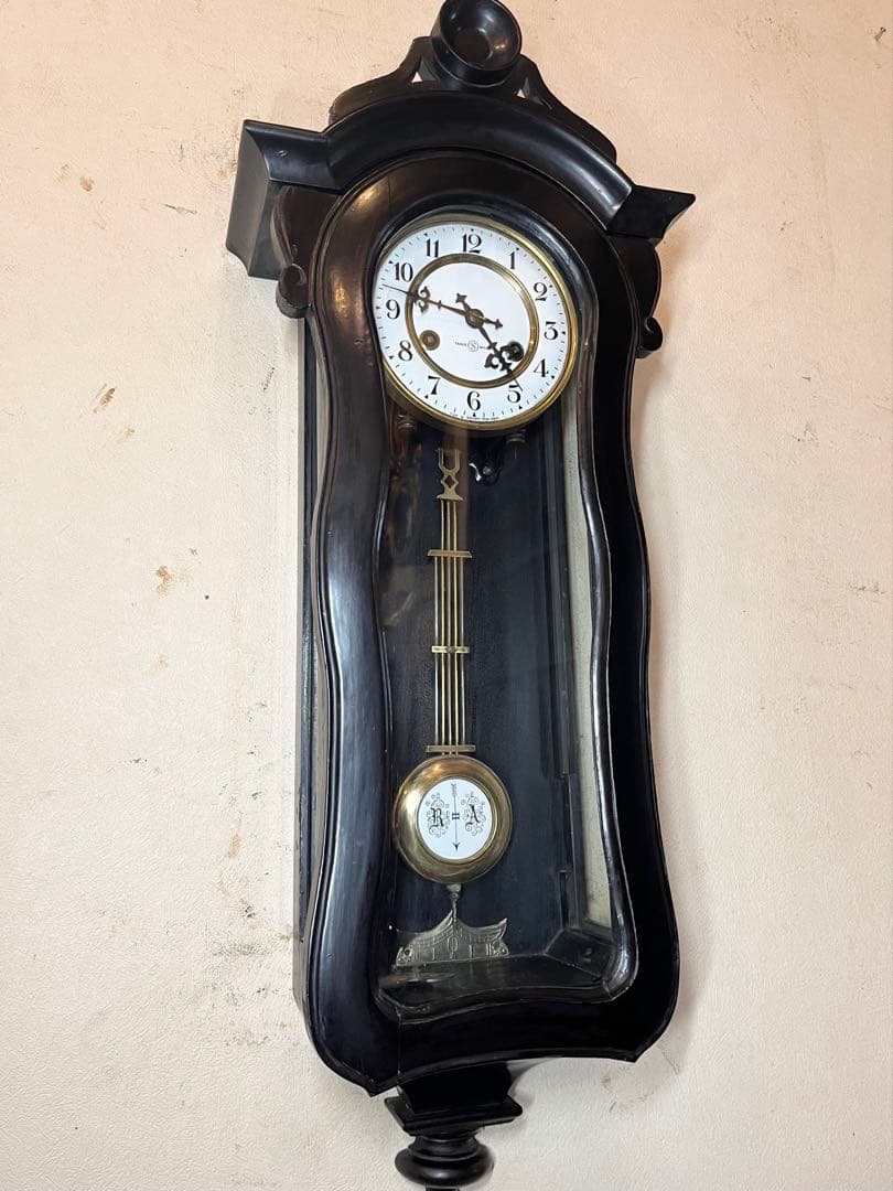 精工舎　ひさご　柱時計　古時計　振り子　ユンハンス　ゼンマイ　ボンボン　レトロ