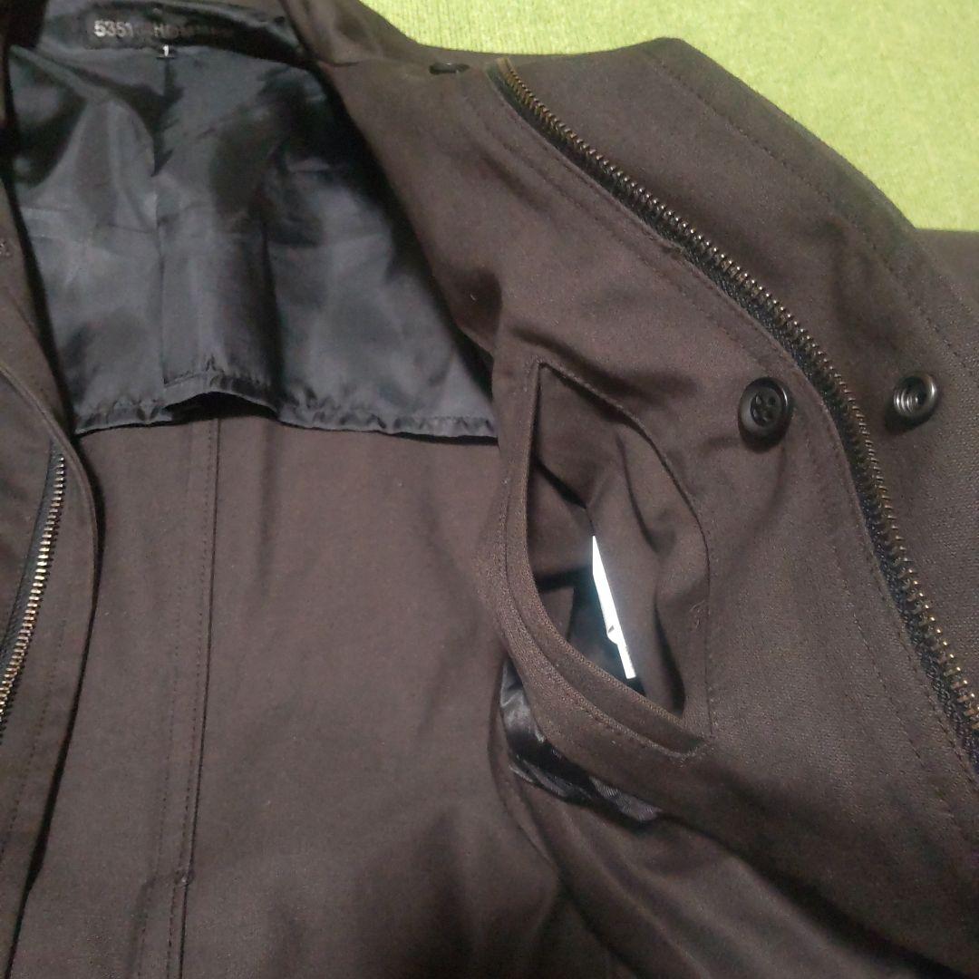 5351 POUR LES HOMMES ファー・ボア付きコート