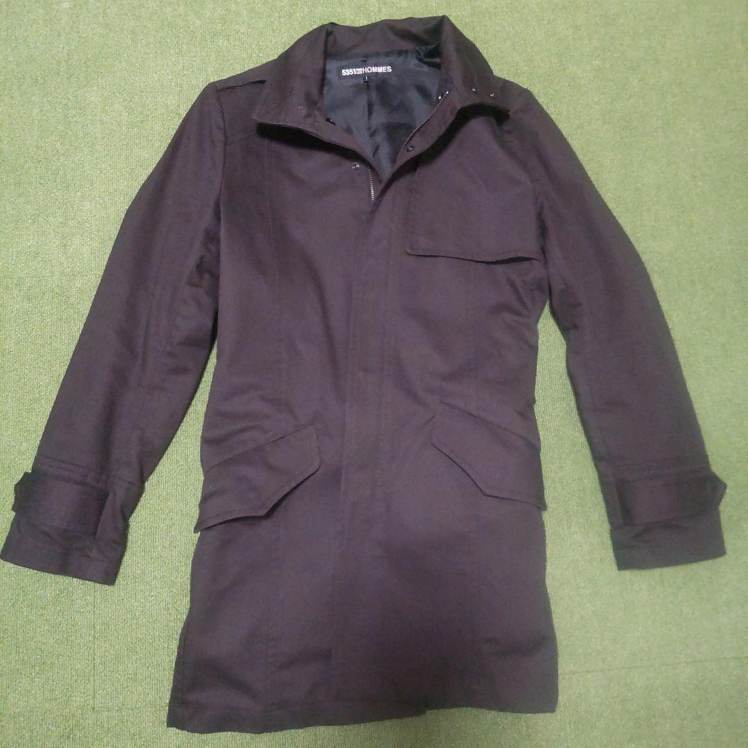 5351 POUR LES HOMMES ファー・ボア付きコート