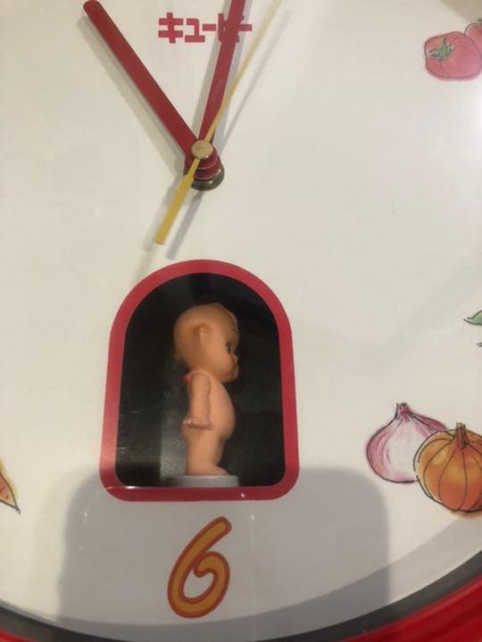 おまけ付き‼️ キューピー　壁掛け時計　希少