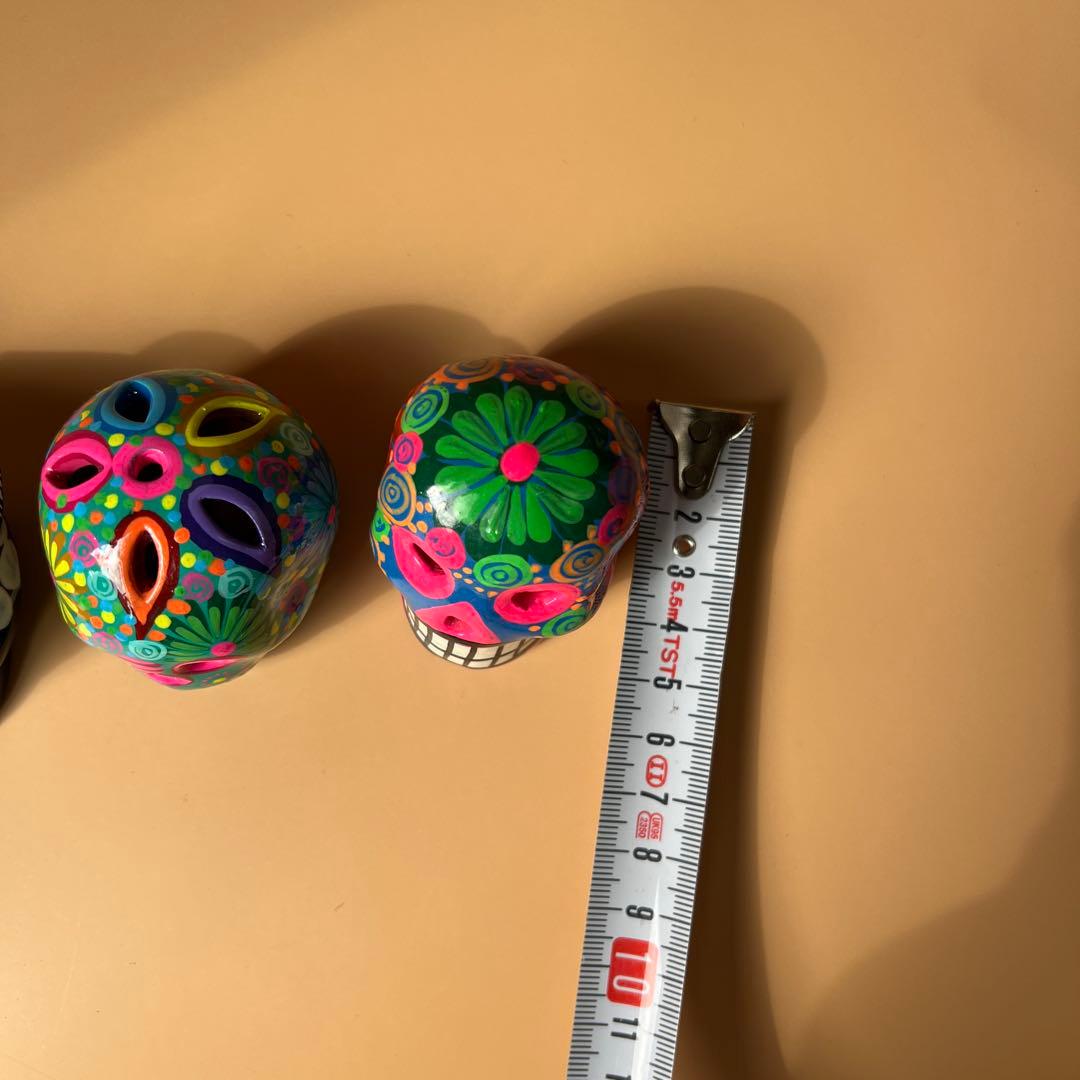 メキシコ　ドクロ　スカル　置物5個セット