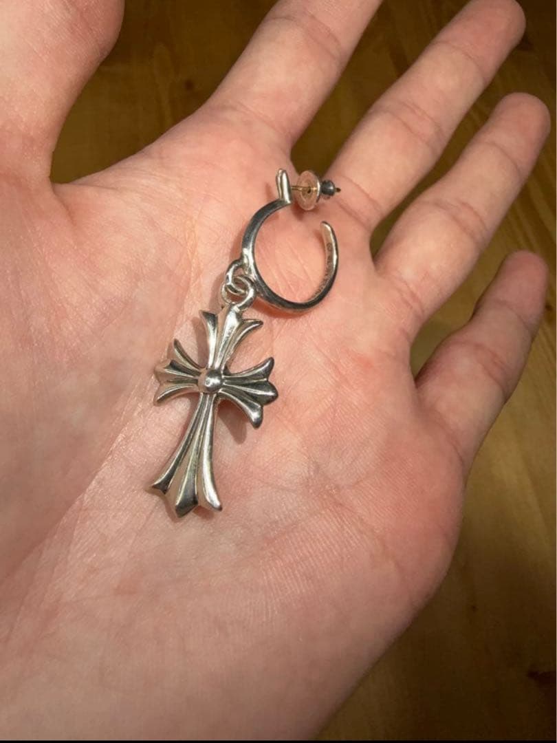 クロムハーツ　Chrome hearts タイニーCHクロス　フープ　ピアス