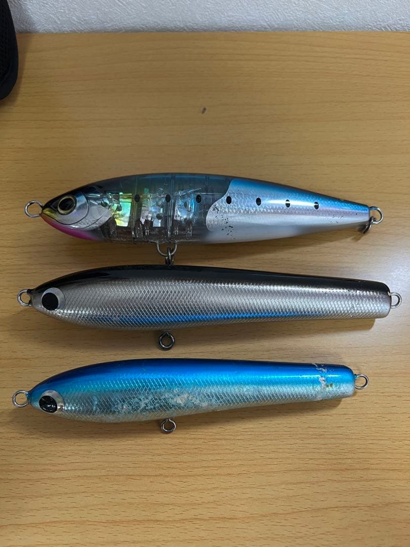 ハードルアー 3個セット シルバー/ブルー