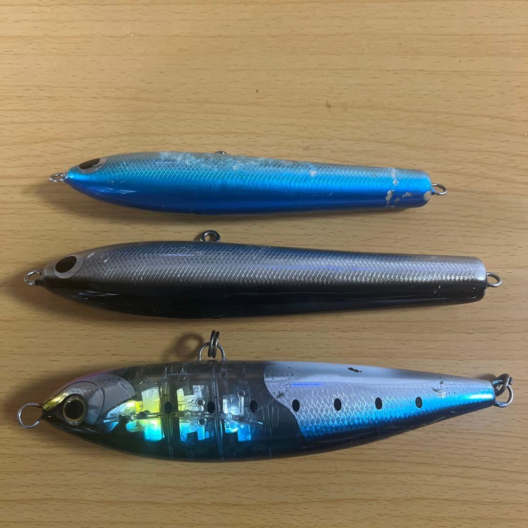 ハードルアー 3個セット シルバー/ブルー