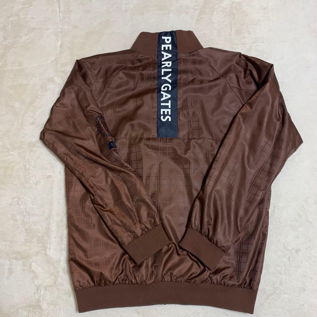 超希少、新品ダグ付き、パーリーゲイツ 、サイズ７、ナイロンジャケット、ブラウン