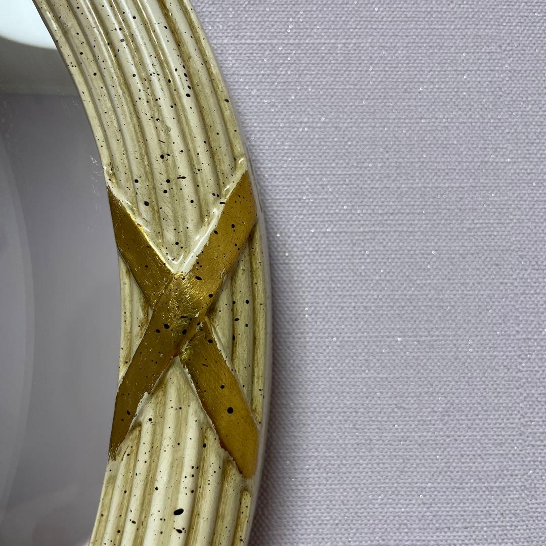 ロココ調楕円ミラー