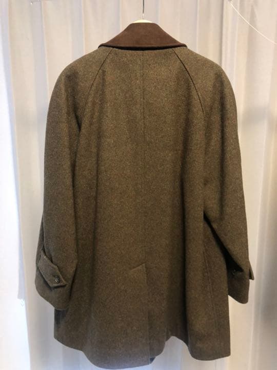 HACKETT LONDON ロングコート　オールウール　襟付き　オーバーサイズ