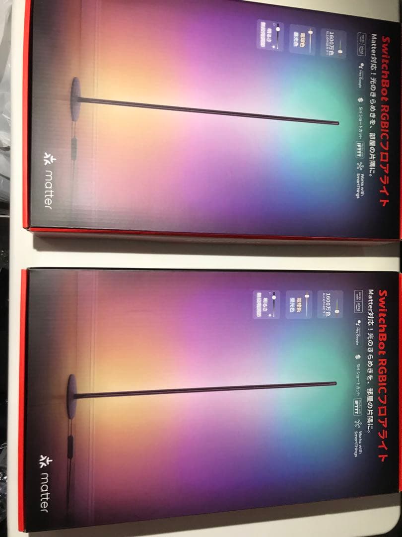 新品計4個Switch Bot + Switch Bot RGBICフロアライト
