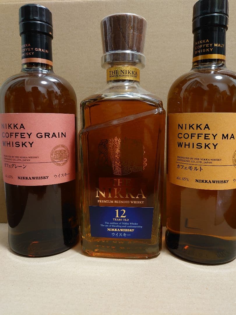 ザ・ニッカ12年など、ニッカ終売、休売ウイスキー3本セット