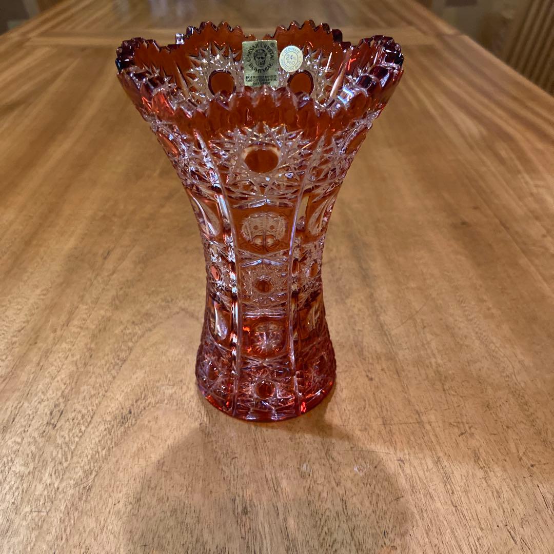 CAESARCRYSTAL BOHEMIAE24% クリスタルフラワーベース