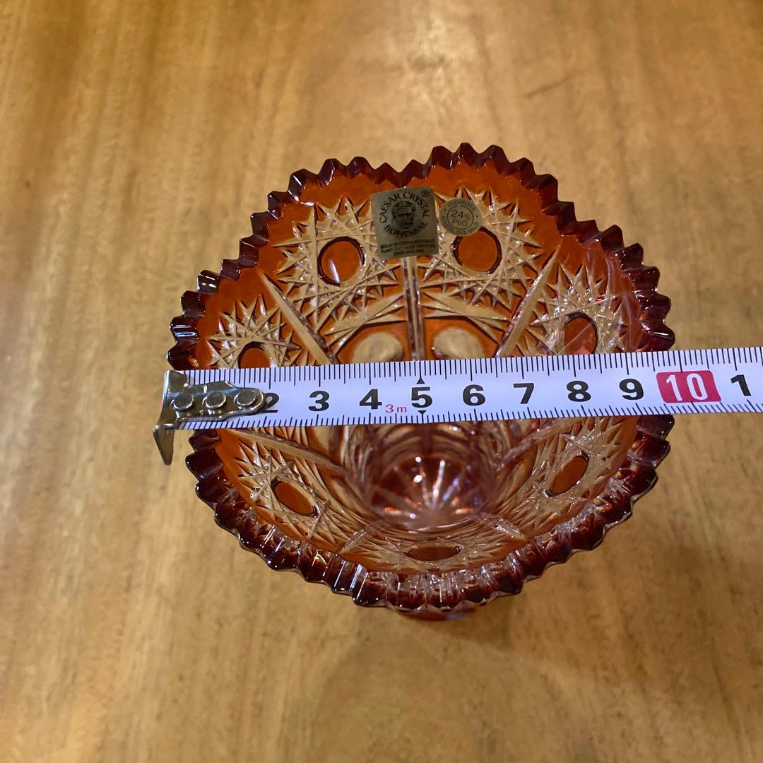 CAESARCRYSTAL BOHEMIAE24% クリスタルフラワーベース