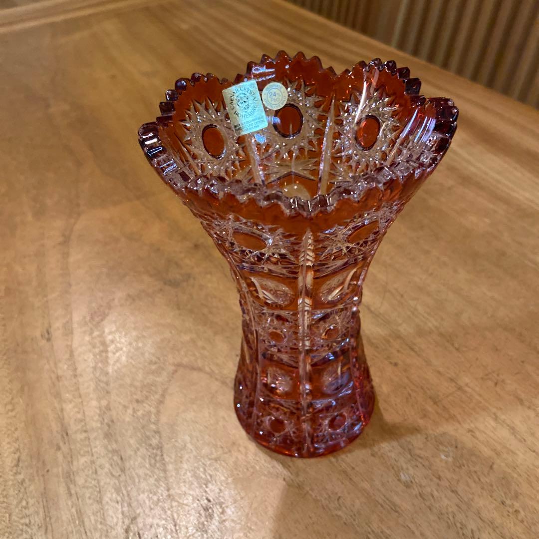 CAESARCRYSTAL BOHEMIAE24% クリスタルフラワーベース