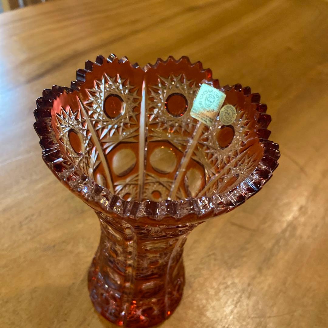 CAESARCRYSTAL BOHEMIAE24% クリスタルフラワーベース