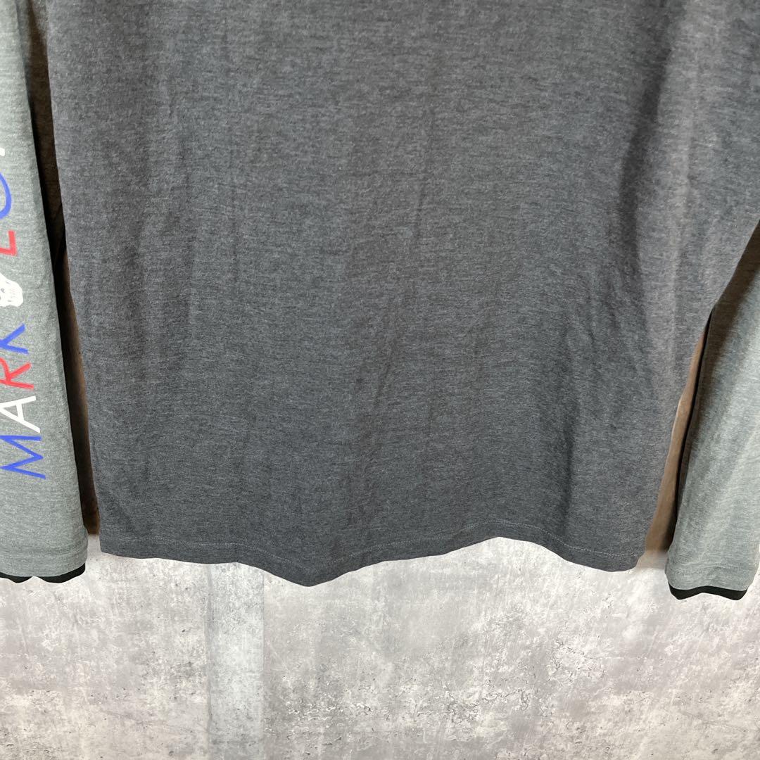 MARK&LONA マークアンドロナ タートルネック 切替カラー首元ロゴ 伸縮性