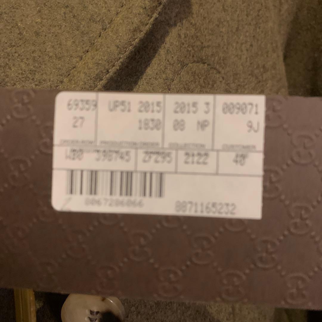 タグ付GUCCI グッチ　ウール　コート　ミンク　ミケーレ