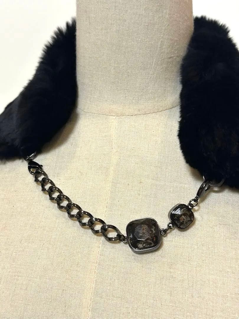 maxmara マックスマーラ　ファー　ビジュー